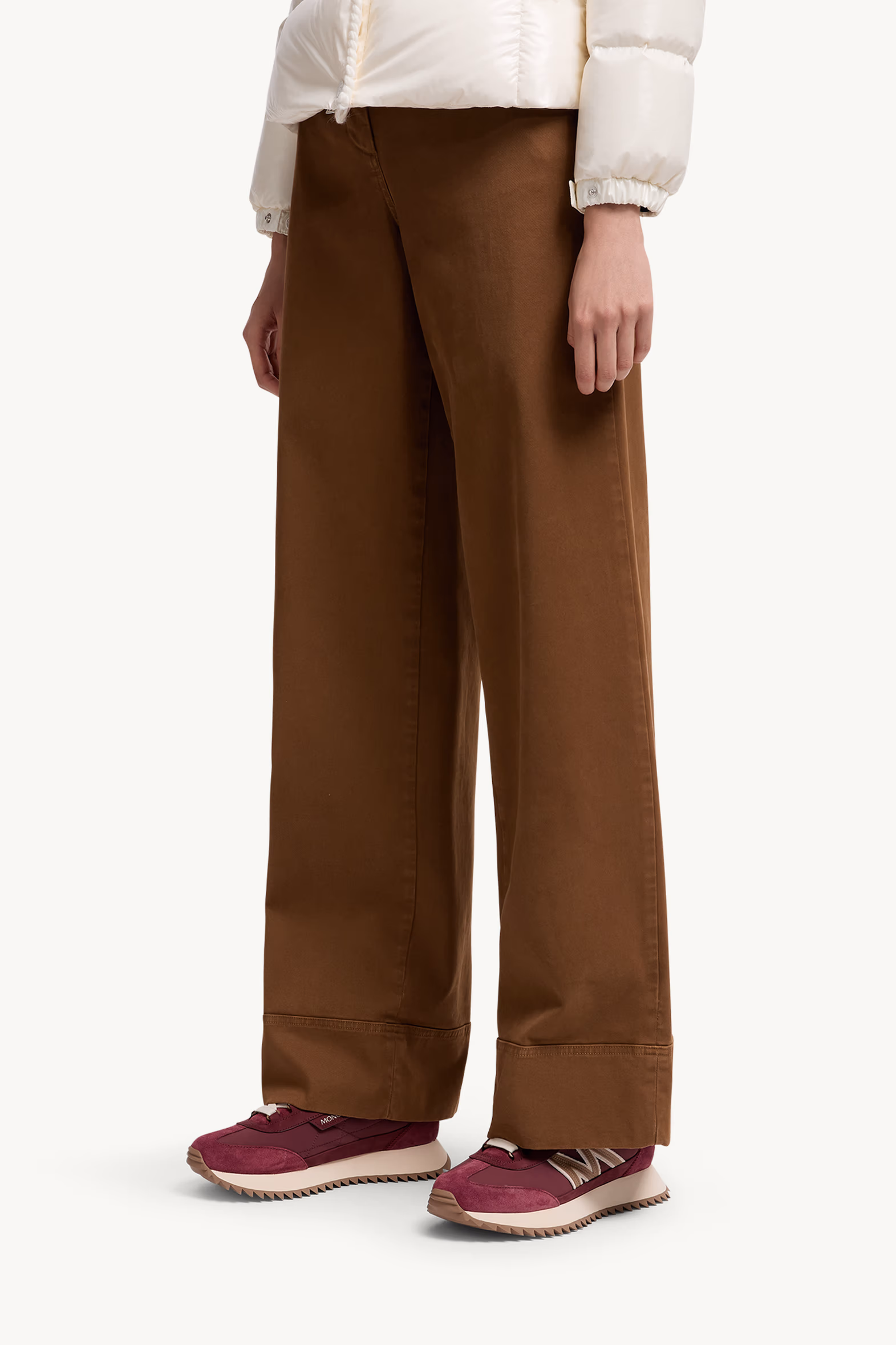 Pacey2 Suede & Nubuck Sneakers Women Burgundy Moncler 2